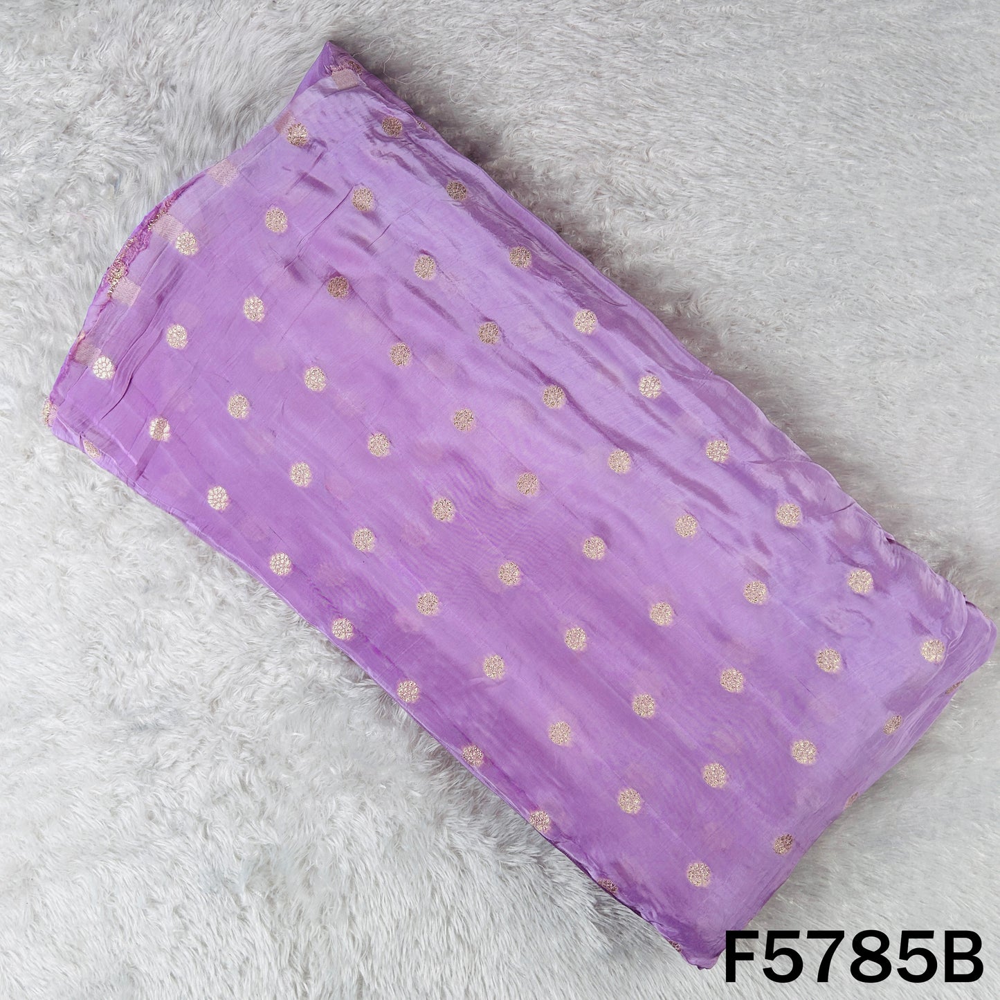 Zari Buti Work Crepe Fabric - F5785