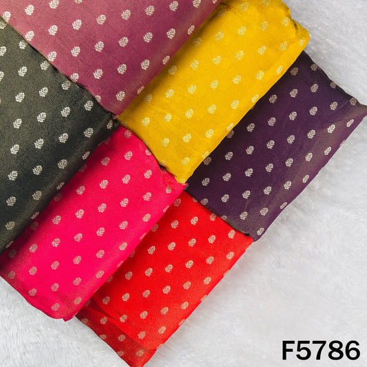 Zari Buti Lurex Work Shimmer Tissue Fabric - F5786