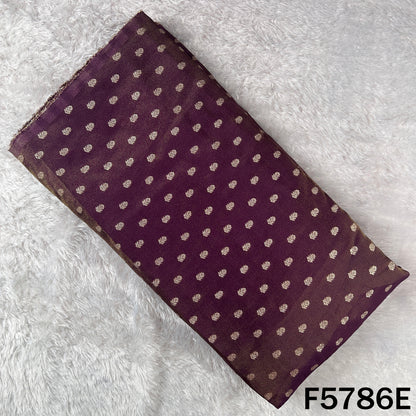 Zari Buti Lurex Work Shimmer Tissue Fabric - F5786