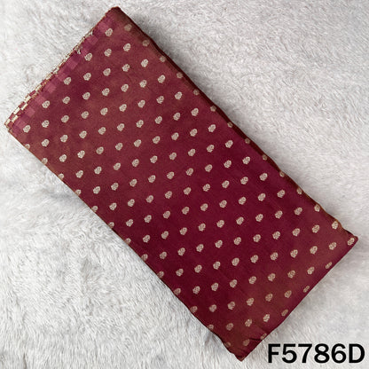 Zari Buti Lurex Work Shimmer Tissue Fabric - F5786