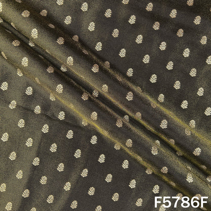 Zari Buti Lurex Work Shimmer Tissue Fabric - F5786