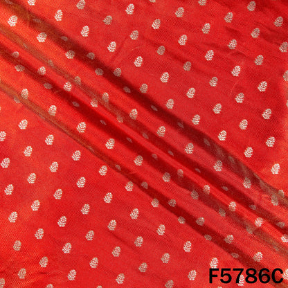 Zari Buti Lurex Work Shimmer Tissue Fabric - F5786