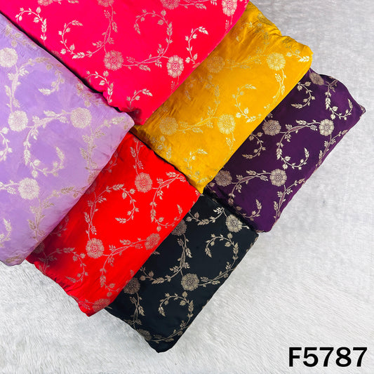 Zari Work Banarasi Silk Fabric - F5787