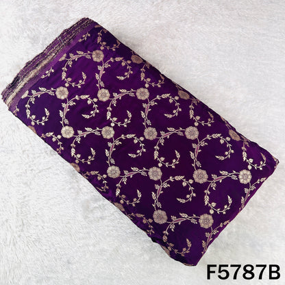 Zari Work Banarasi Silk Fabric - F5787