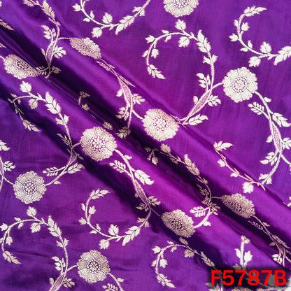 Zari Work Banarasi Silk Fabric - F5787