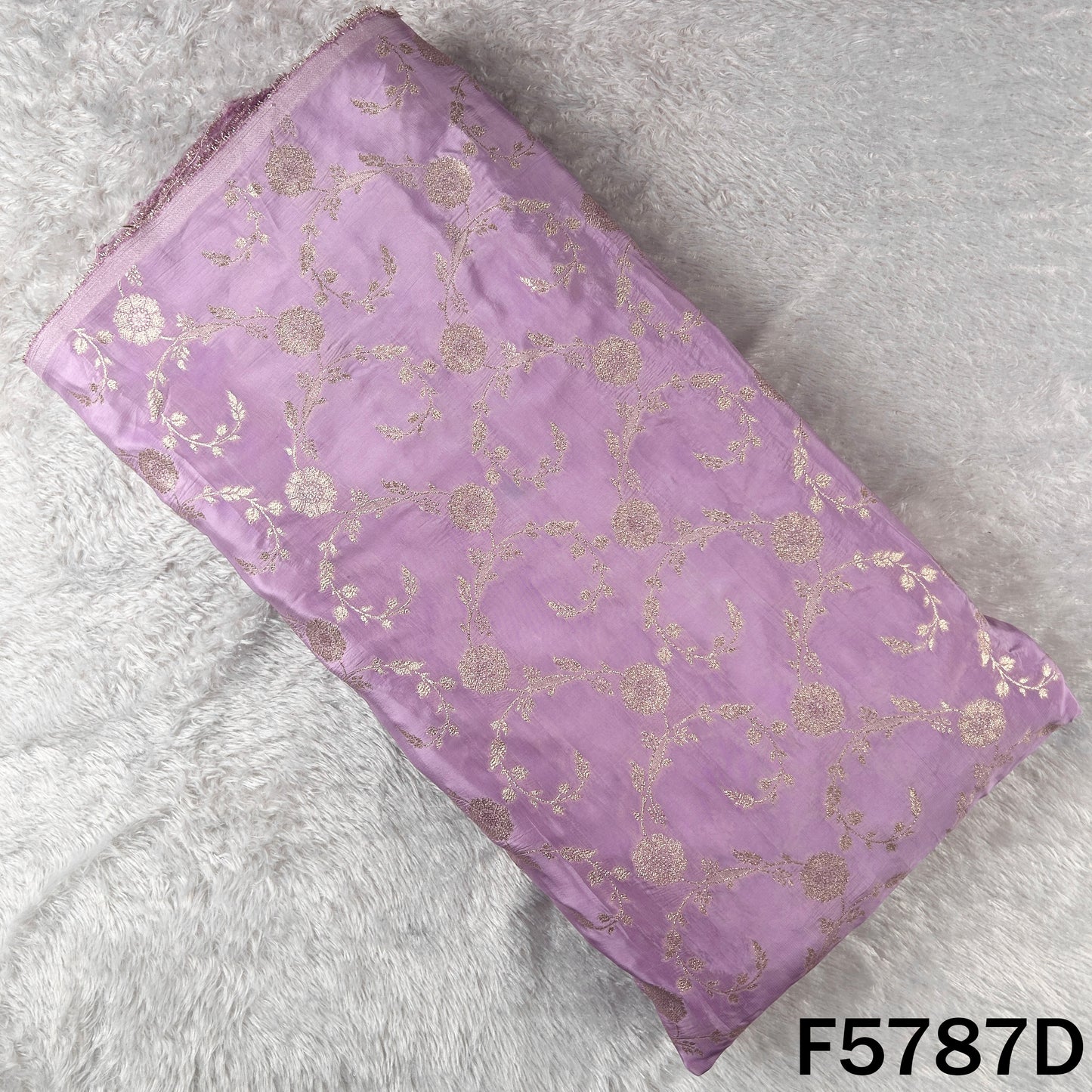 Zari Work Banarasi Silk Fabric - F5787