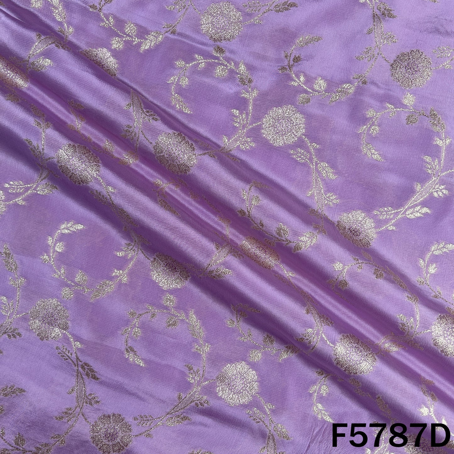 Zari Work Banarasi Silk Fabric - F5787