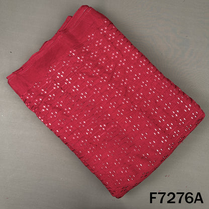 Thread Sequins Embroidered Dola Silk Fabric - F7276