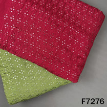 Thread Sequins Embroidered Dola Silk Fabric - F7276