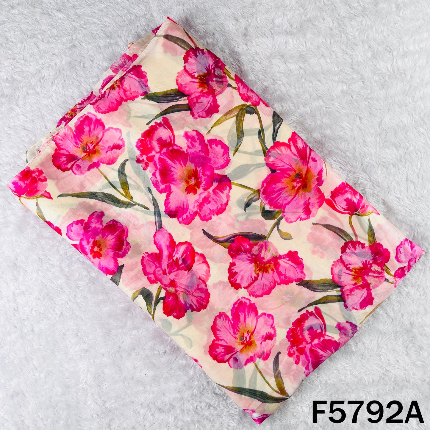 Digital Print shiny organza Fabric - F5792