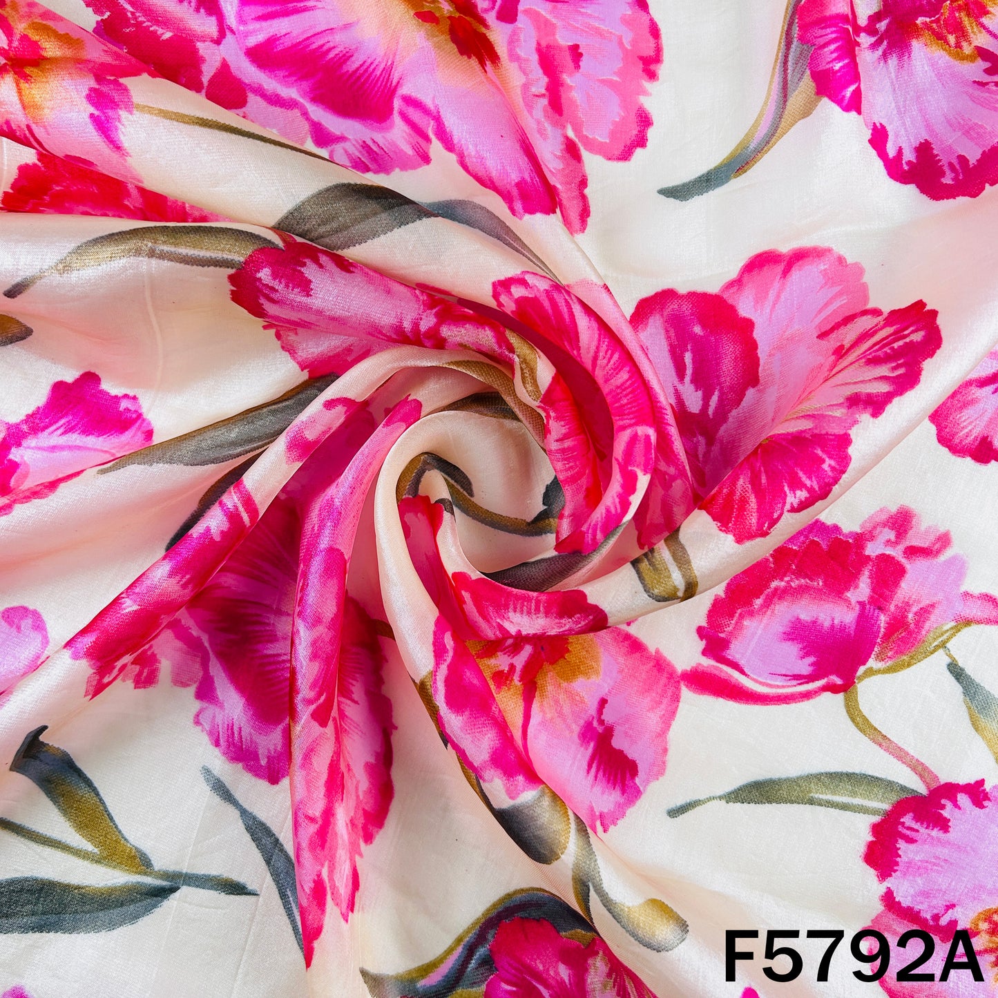 Digital Print shiny organza Fabric - F5792