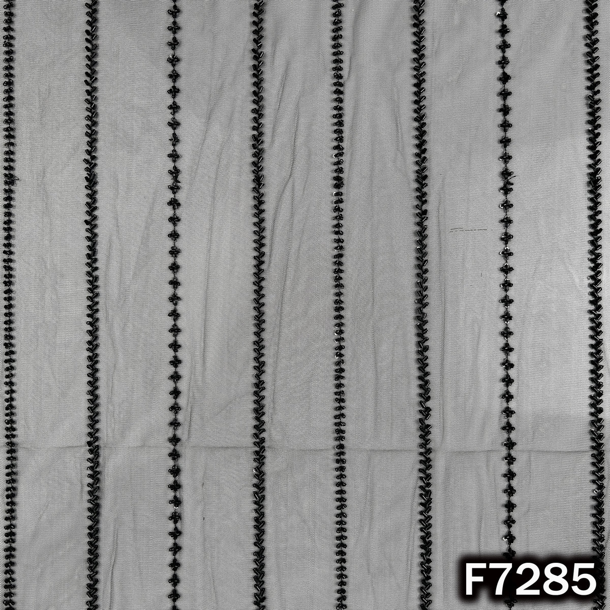 Cut Dana Sequins Work Net Fabric - F7285