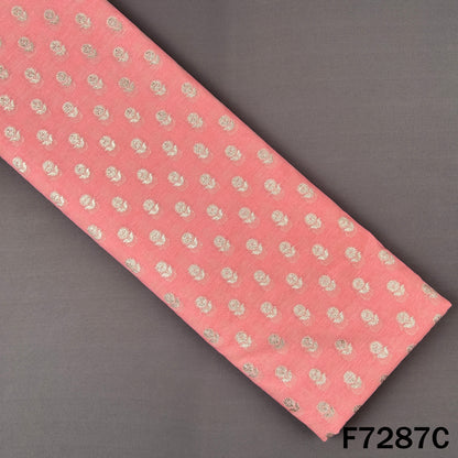 Zari Buti Chanderi Silk Fabric - F7287