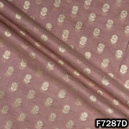 Zari Buti Chanderi Silk Fabric - F7287