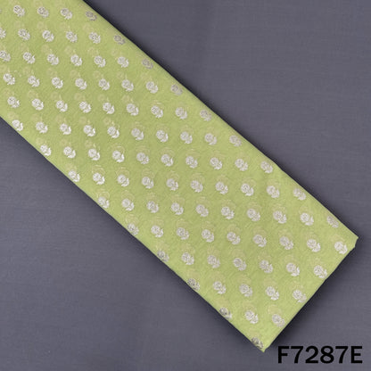 Zari Buti Chanderi Silk Fabric - F7287