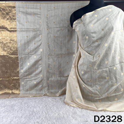 Dyeable Zari Buti Work Pure Monga Silk Dupatta - D2328