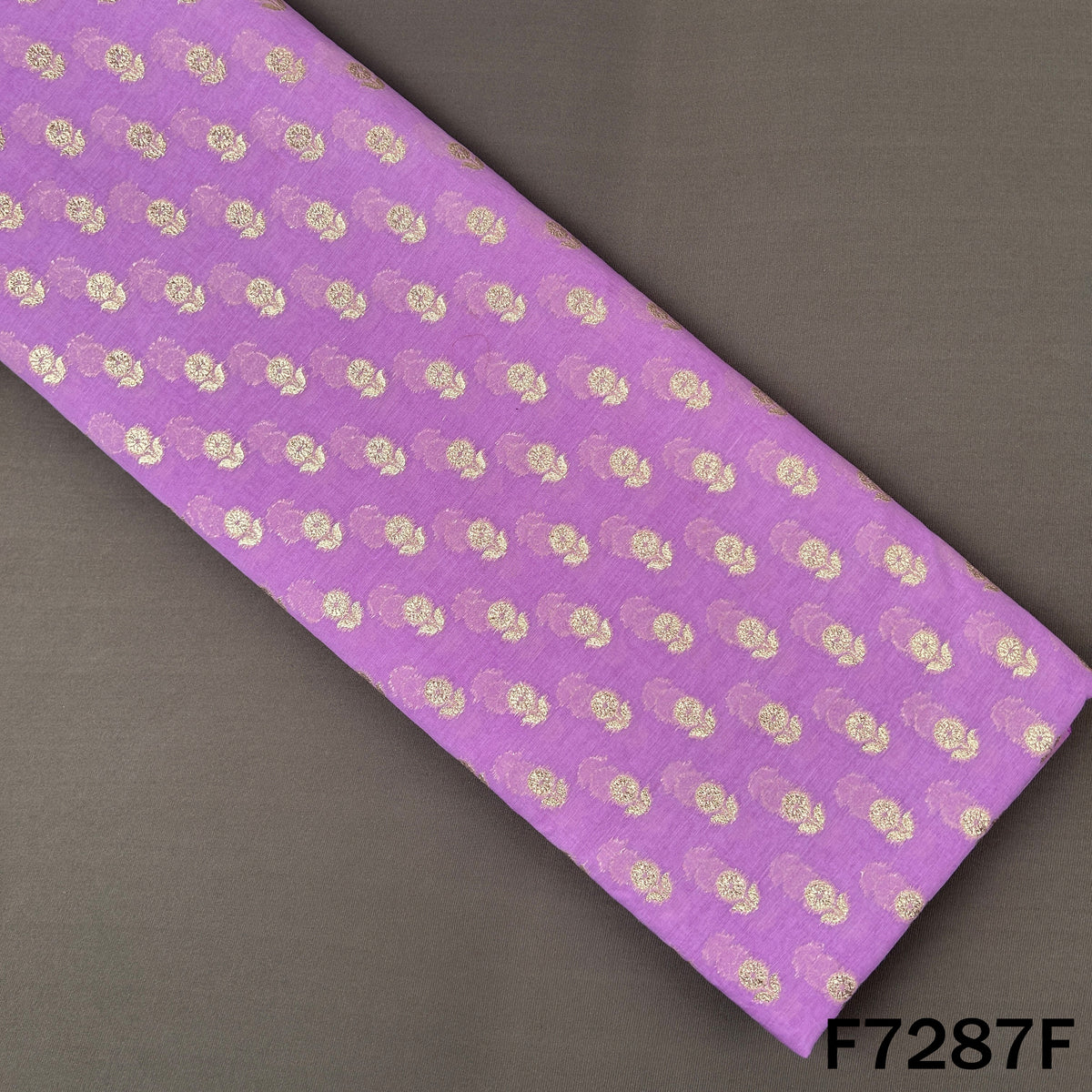 Zari Buti Chanderi Silk Fabric - F7287