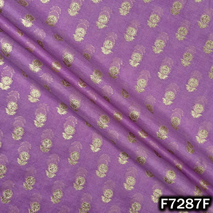 Zari Buti Chanderi Silk Fabric - F7287