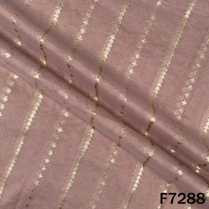 Zari Work Chanderi Silk Fabric - 7288