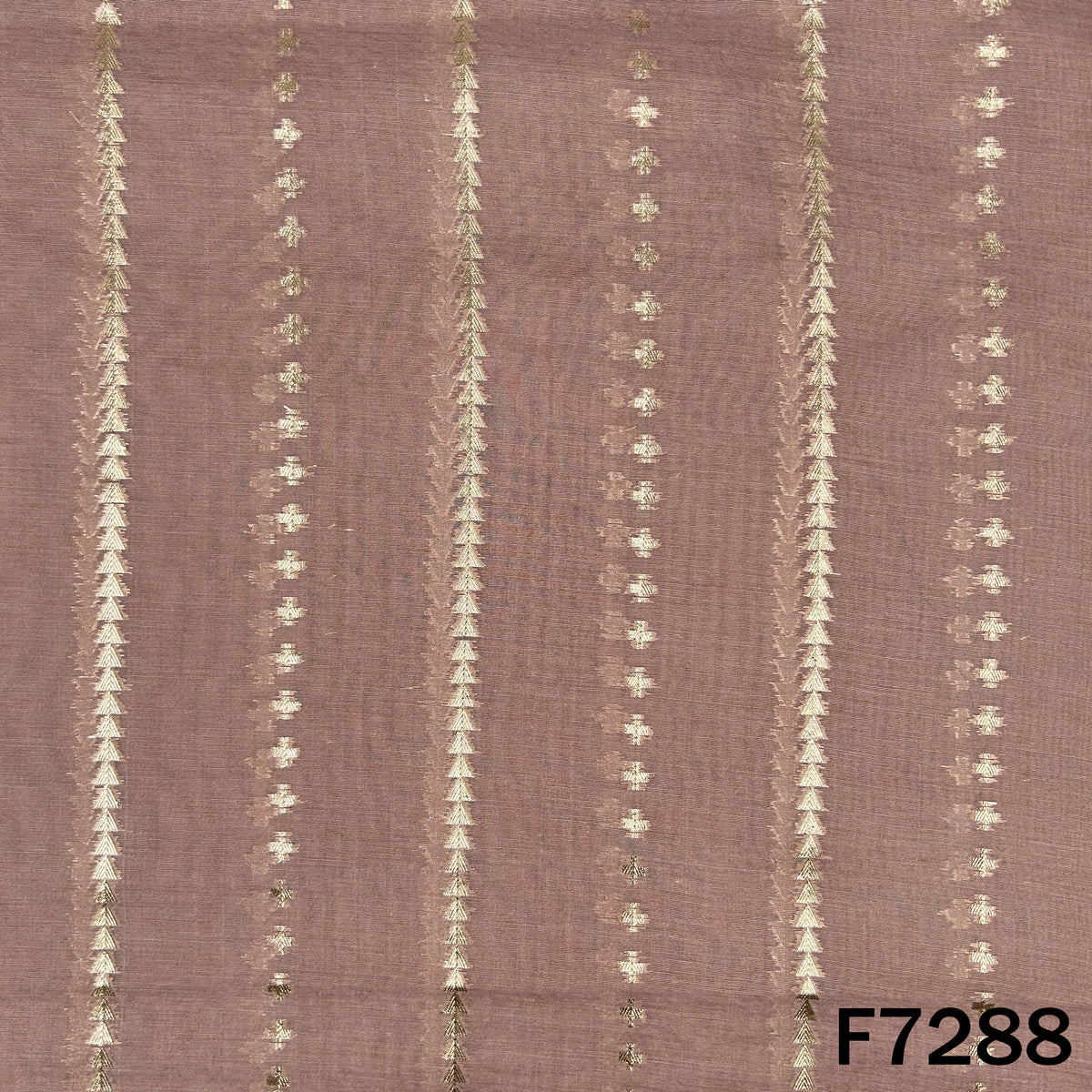Zari Work Chanderi Silk Fabric - 7288
