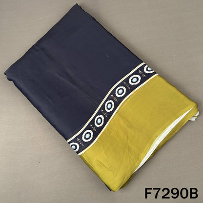 Digital Print Crepe Satin Fabric - F7290