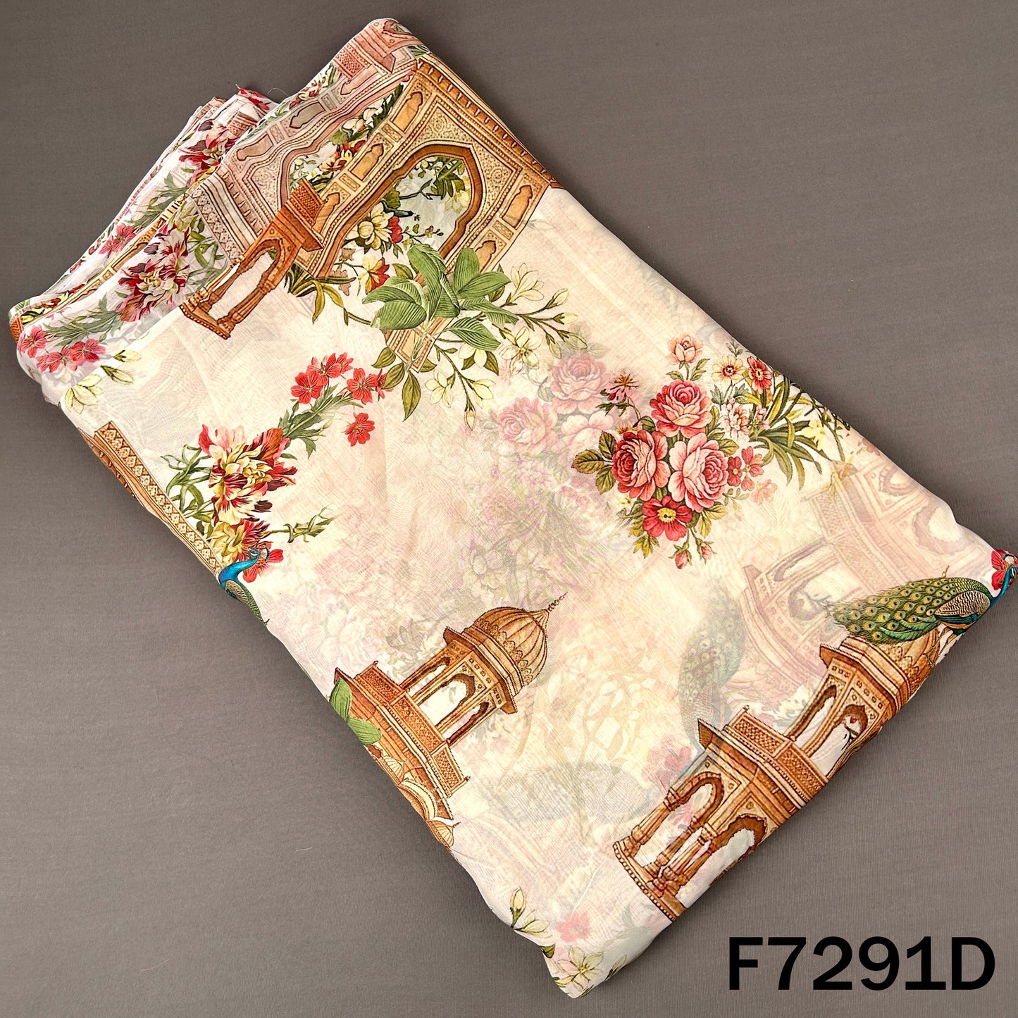 Digital Print Organza Fabric - F7291