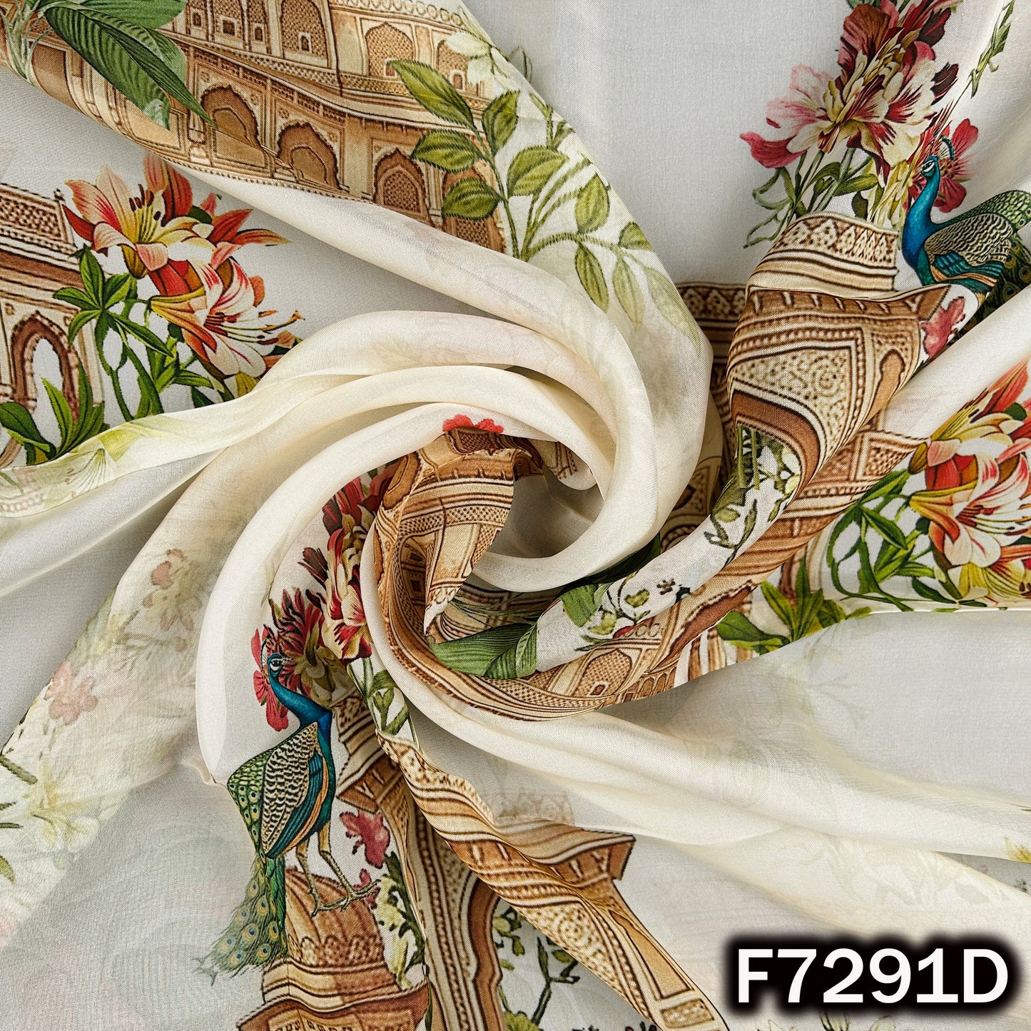 Digital Print Organza Fabric - F7291