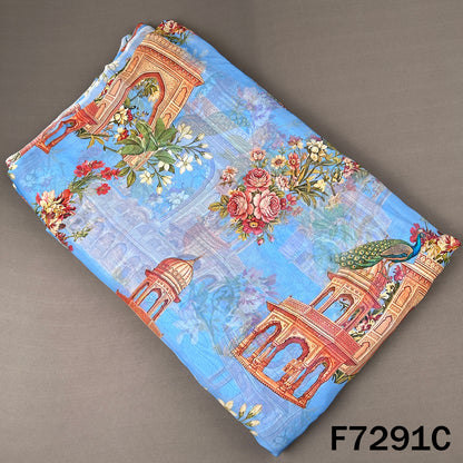 Digital Print Organza Fabric - F7291