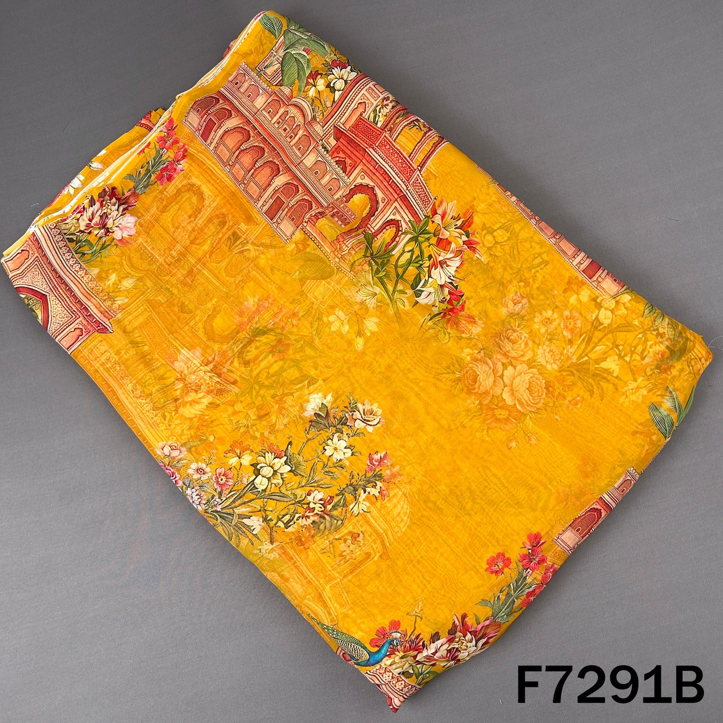 Digital Print Organza Fabric - F7291