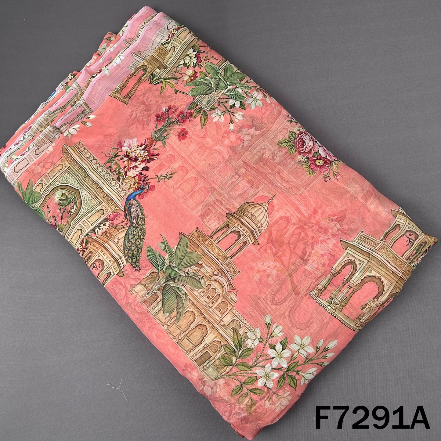 Digital Print Organza Fabric - F7291