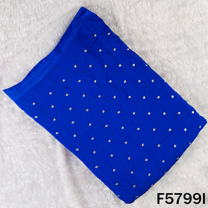 Zari Sequins Work Chinnon Chiffon Fabric - F5799