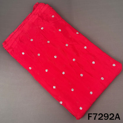 Zari Sequins Work Chinnon Chiffon Fabric - F7292