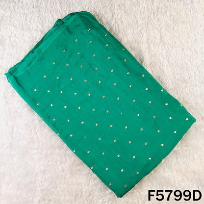 Zari Sequins Work Chinnon Chiffon Fabric - F5799