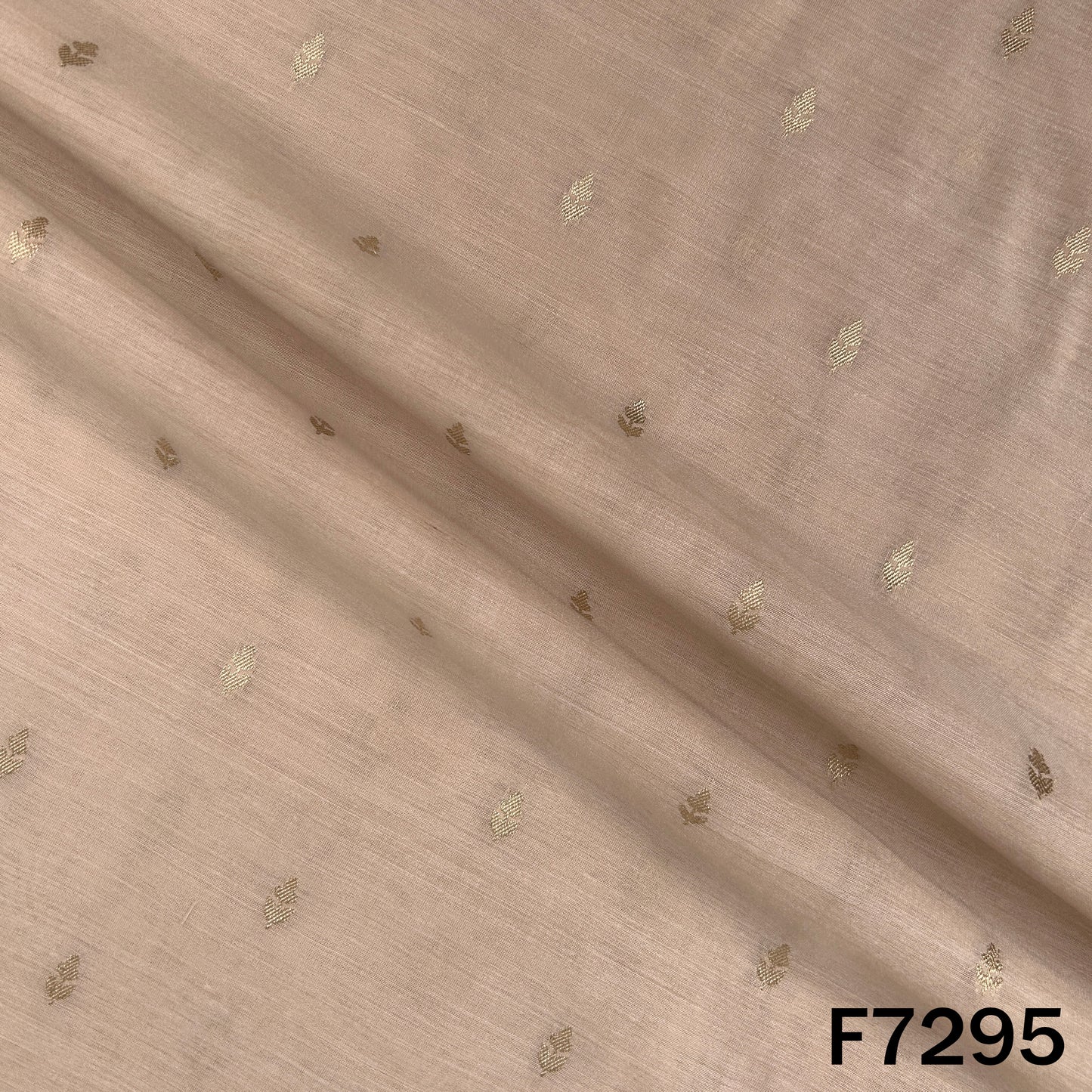 Zari Buti Work Chanderi Fabric - F7295