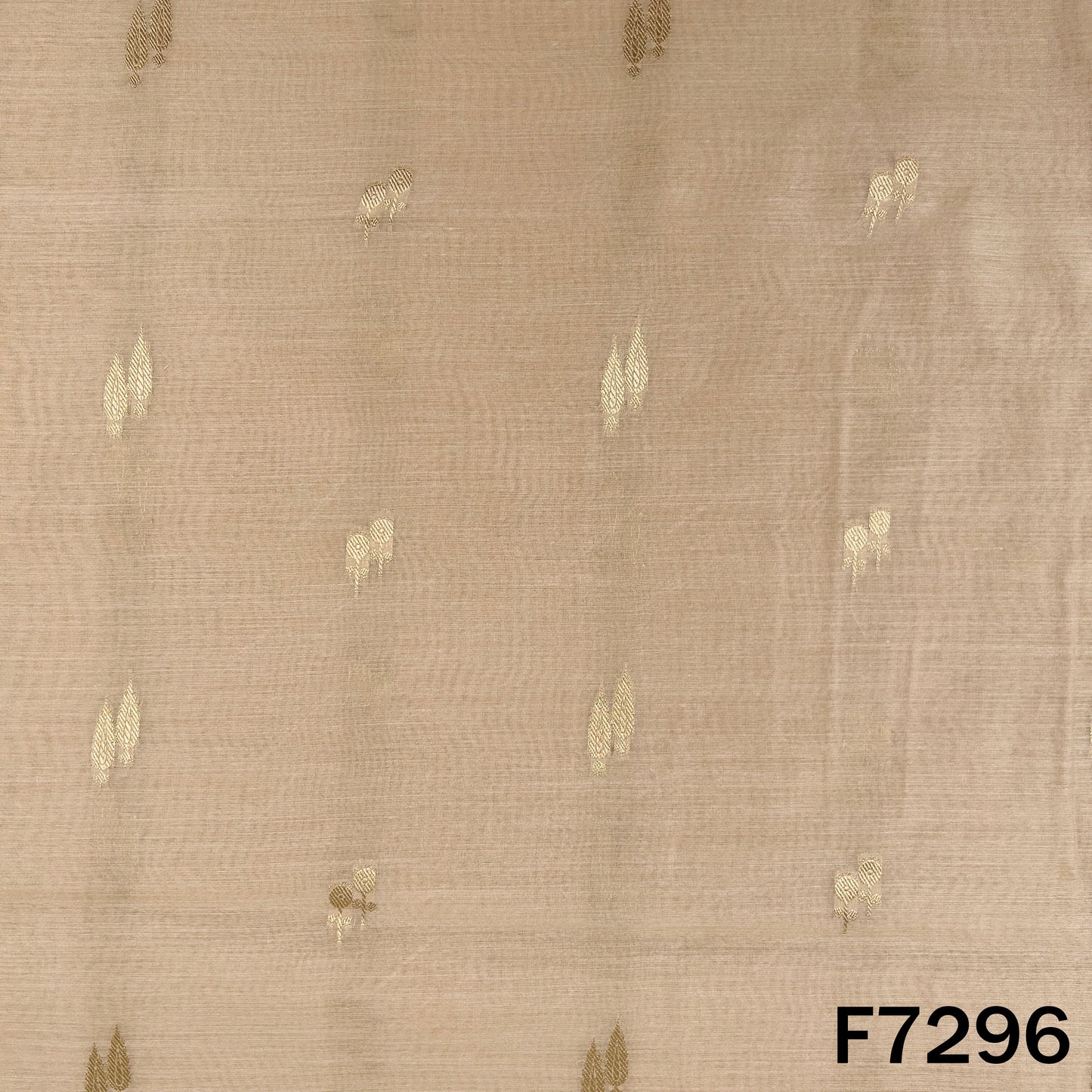 Zari Buti Work Chanderi Fabric - F7296