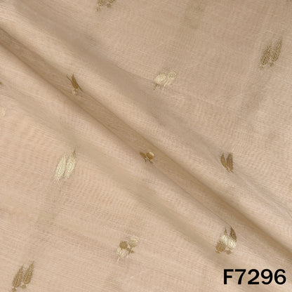 Zari Buti Work Chanderi Fabric - F7296