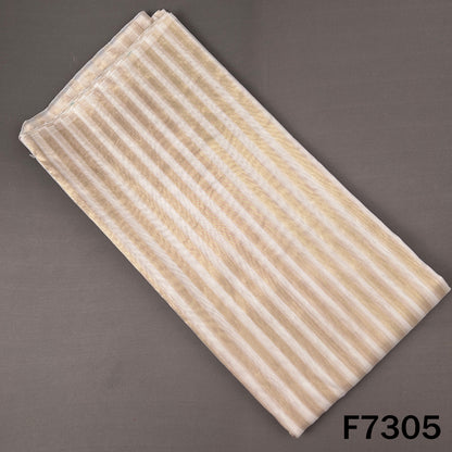 Dayeable Stripes Tissue Organza Fabric - F7305
