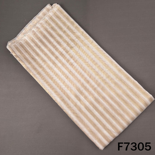 Dayeable Stripes Tissue Organza Fabric - F7305