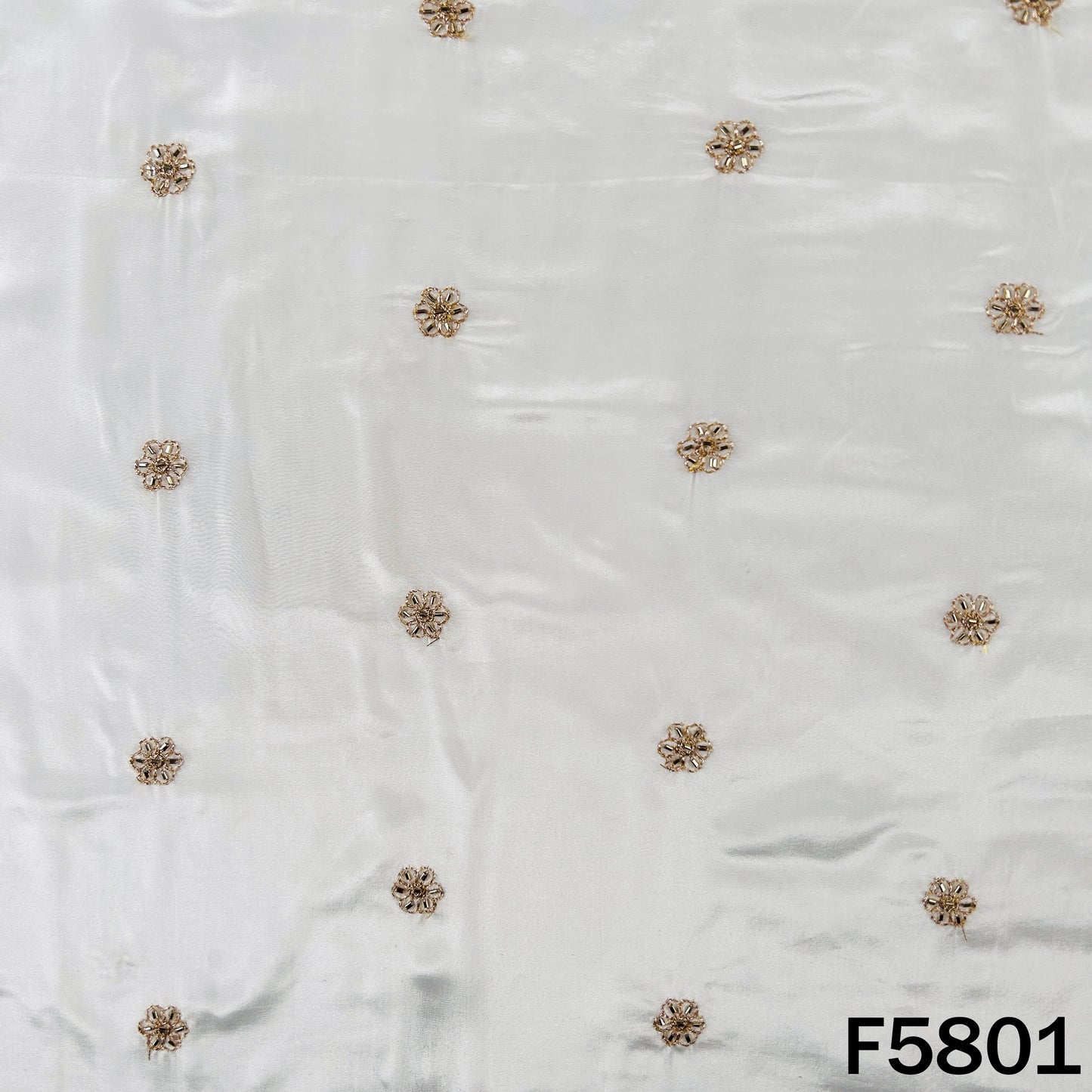 Dyeable Cut Dana Zari Work Crepe Fabric - F5801