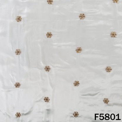 Dyeable Cut Dana Zari Work Crepe Fabric - F5801