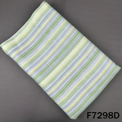 Multicolour Stripes Linen Fabric - F7298