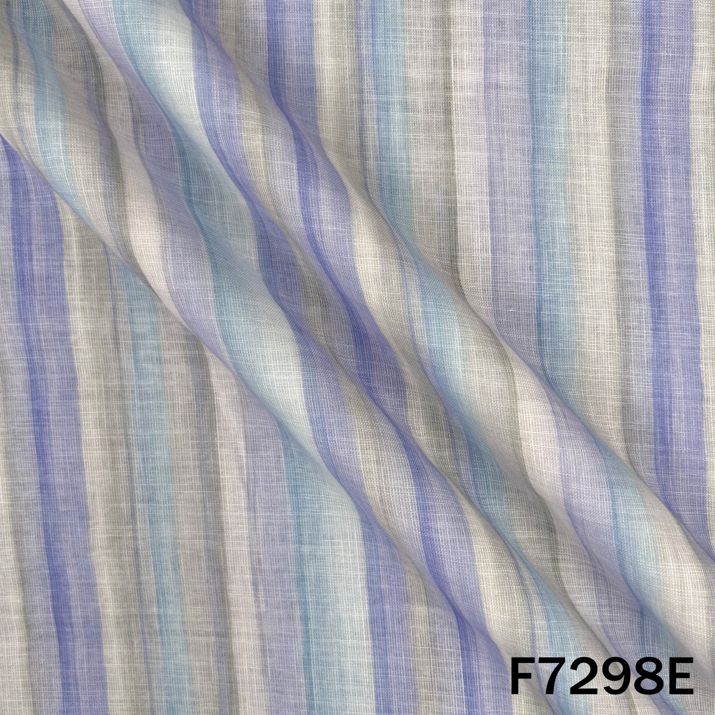 Multicolour Stripes Linen Fabric - F7298