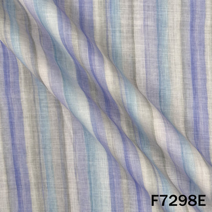 Multicolour Stripes Linen Fabric - F7298