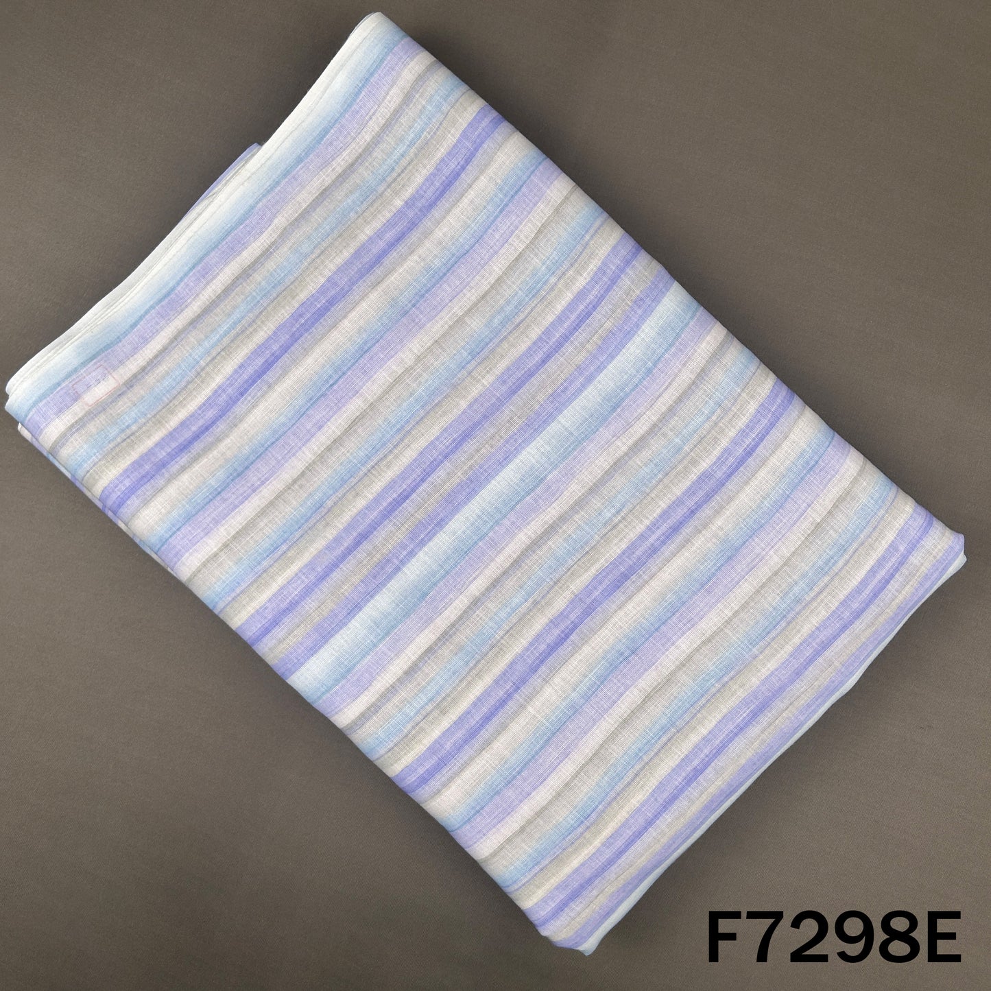 Multicolour Stripes Linen Fabric - F7298