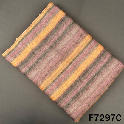 Multicolour Stripes Linen Fabric - F7297