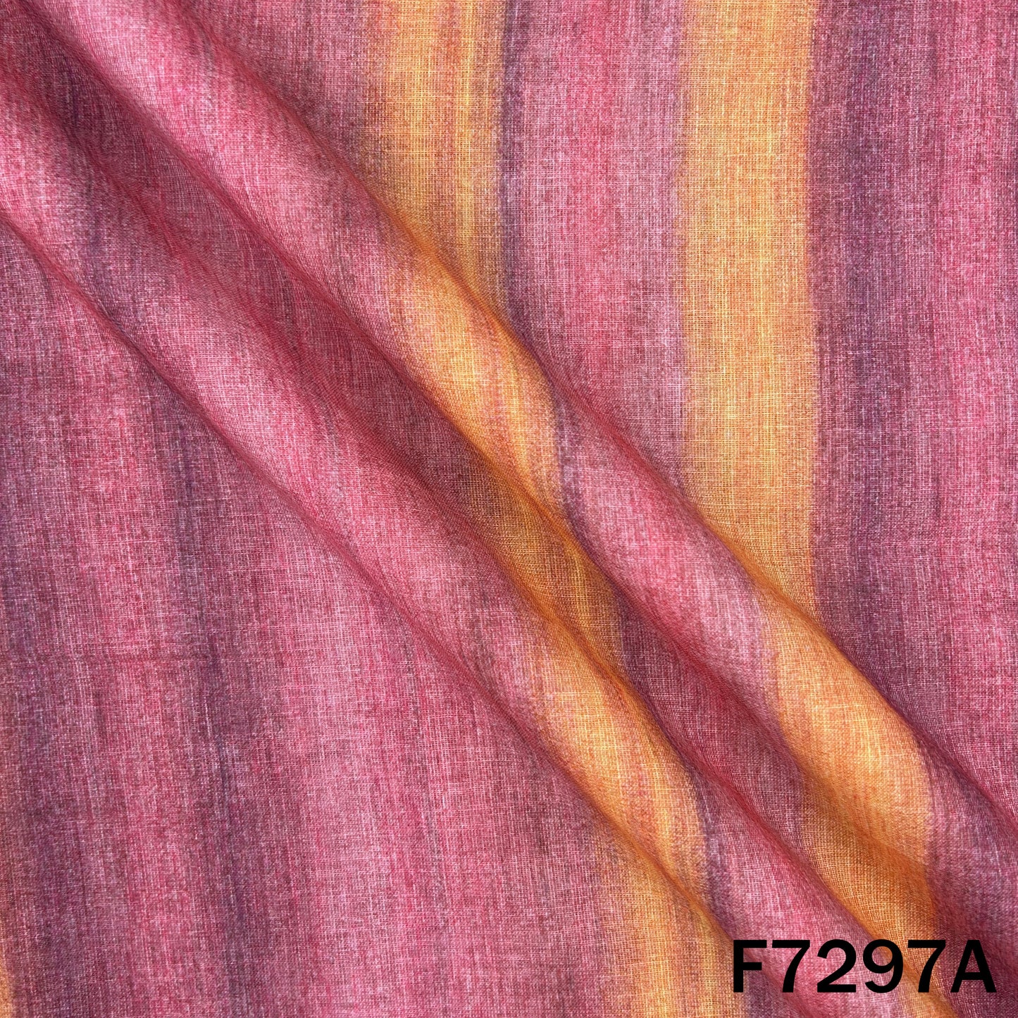 Multicolour Stripes Linen Fabric - F7297