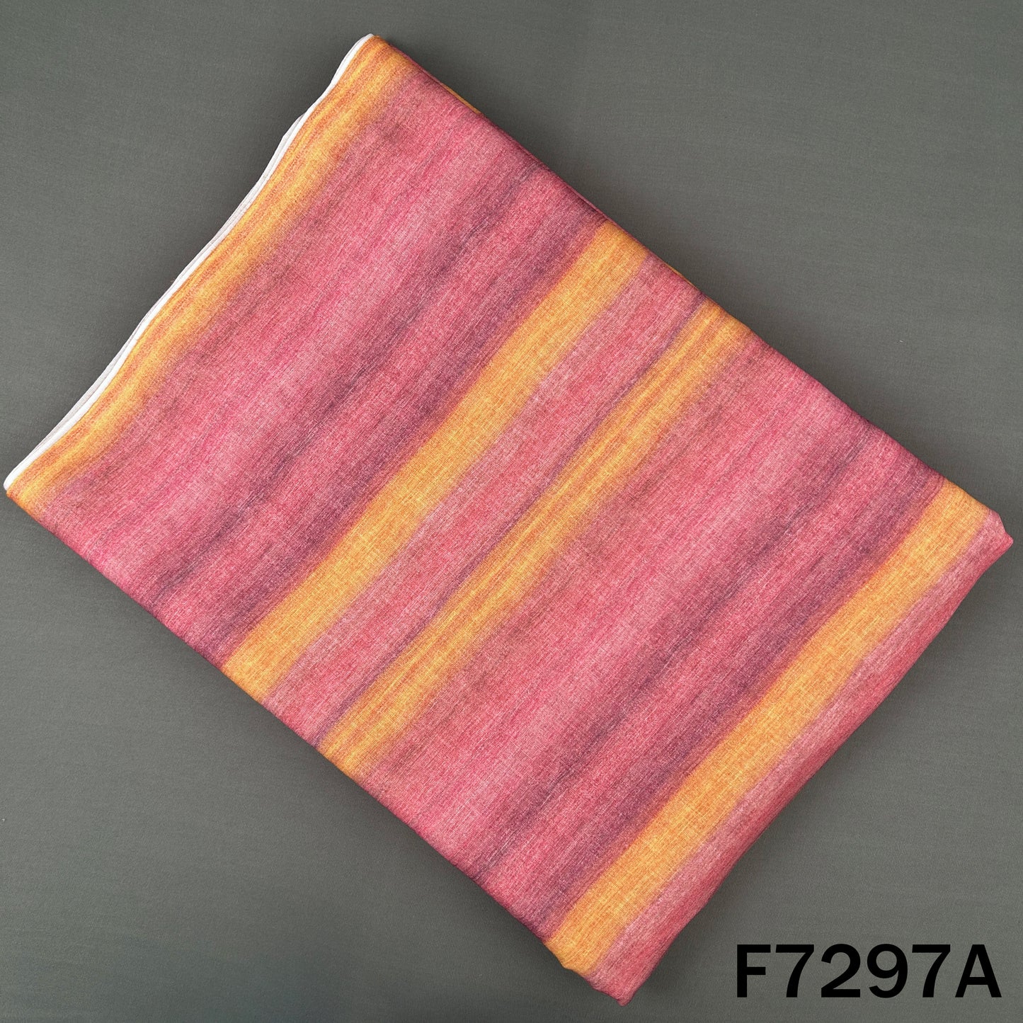 Multicolour Stripes Linen Fabric - F7297