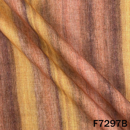 Multicolour Stripes Linen Fabric - F7297