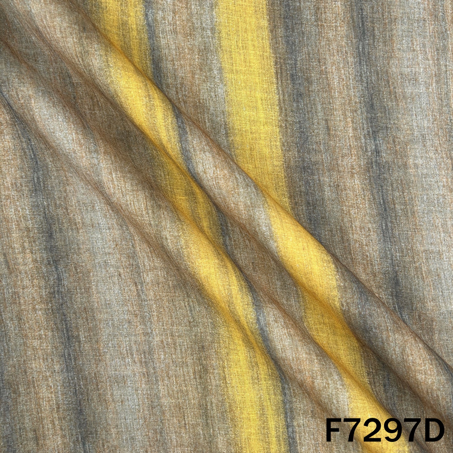 Multicolour Stripes Linen Fabric - F7297