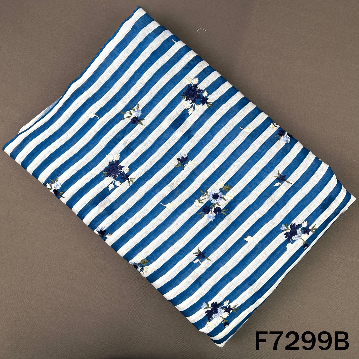 Thread Work Stripes Linen Fabric - F7299